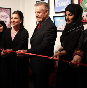 H.E. Mrs. Hoda Kanoo - Hajar Al Nuaimi Hajar Al Nuaimi and H.E. Hoda Kanoo at the ceremony