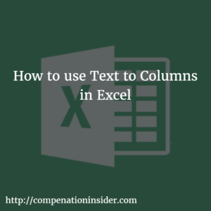 How to use Text to Columns in Excel