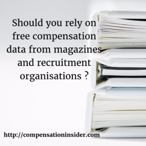 Should you rely on free compensation data from magazines and recruitment organisations