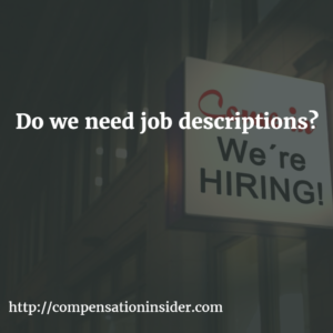 Do we need job descriptions