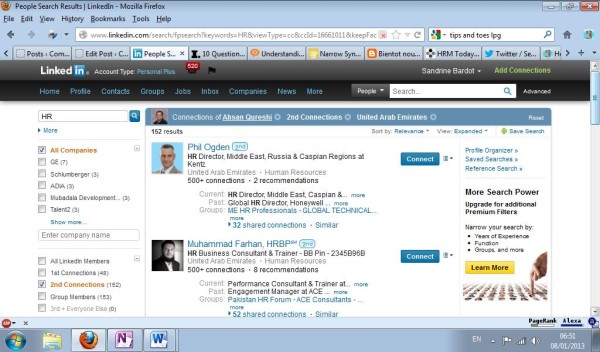 Advanced Search in the connections of your LinkedIn contacts