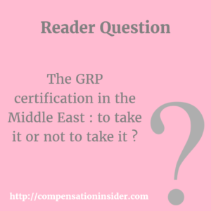 The GRP certification in the Middle East to take it or not to take it