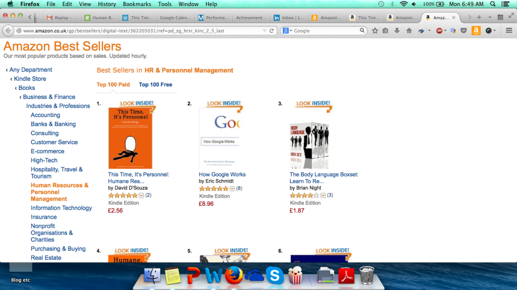 This time, it's personnel - best selling book on amazon UK 03 Nov 2014