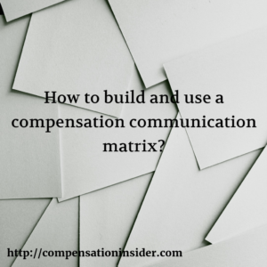 How to build and use a comp communication matrix