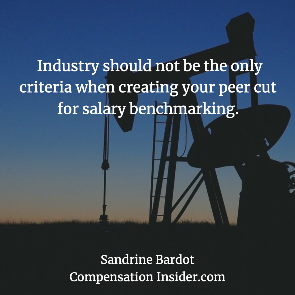 Use multiple criteria to define a benchmarking peer cut