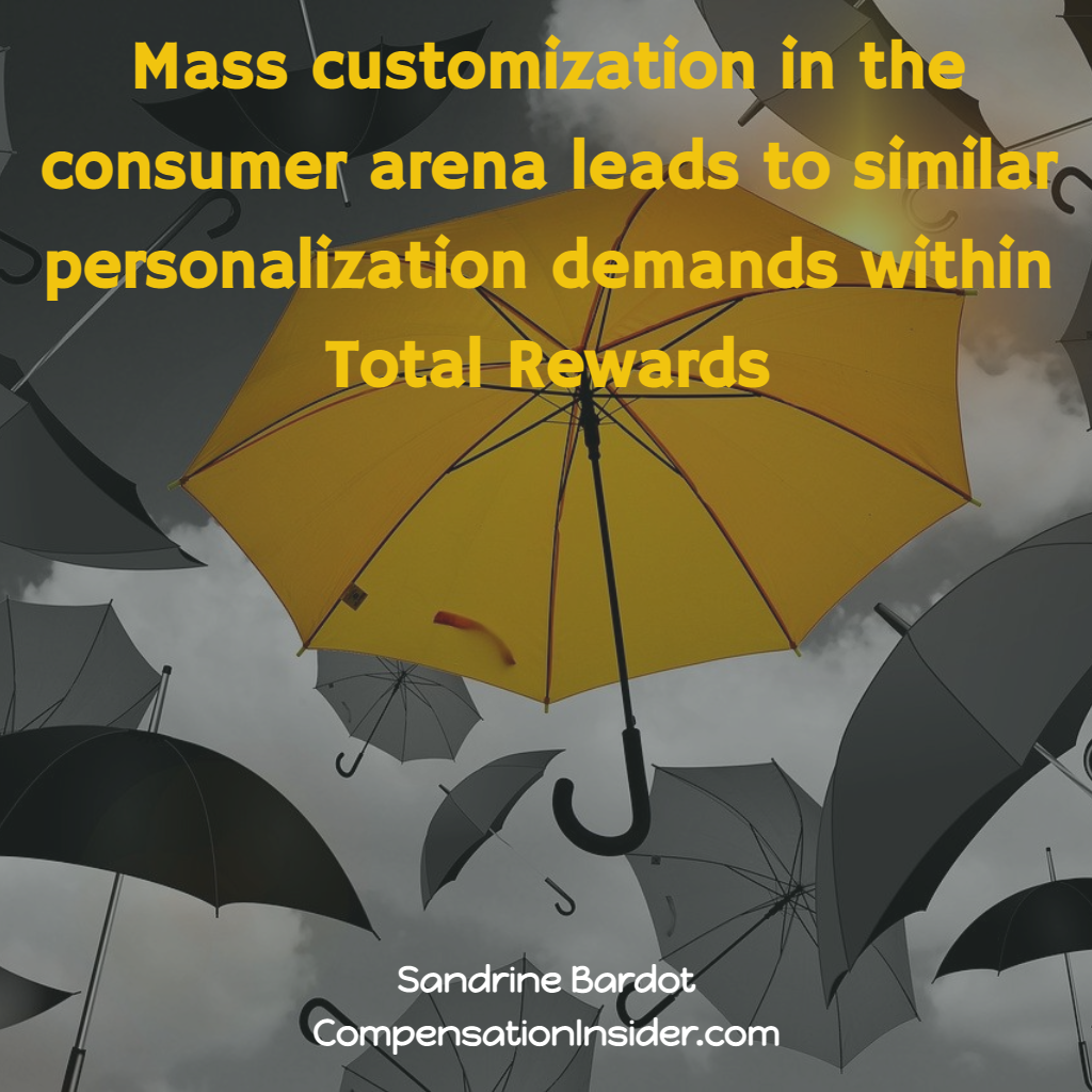 The demand for personalization of Rewards is driven by mass customization in our consumer lives